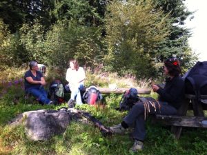 Teilnehmer der Queste haben eine Pause eingelegt