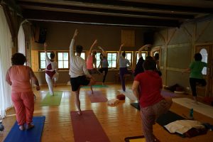Teilnehmer des Yogawochenendes im Schwarzwald
